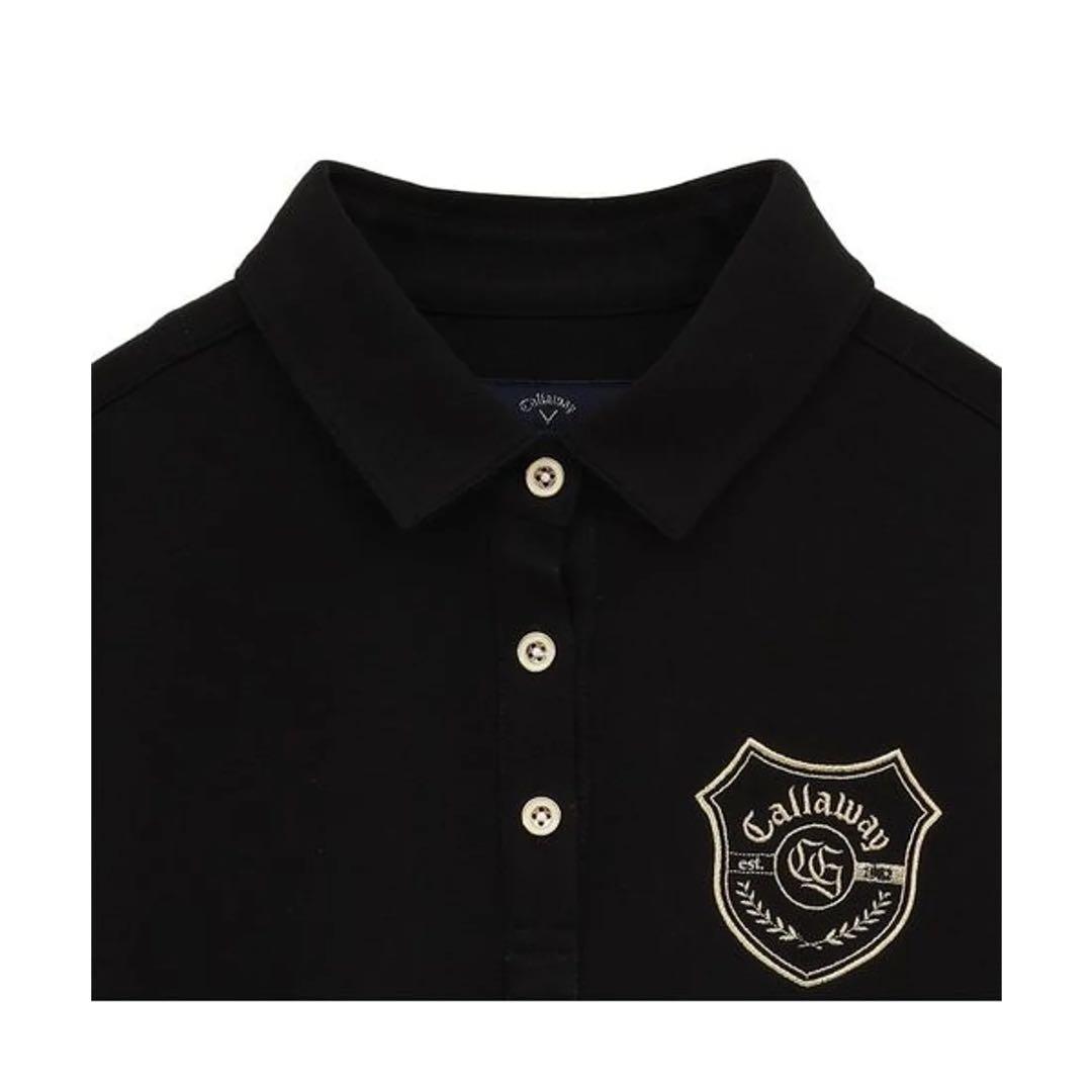 Callaway ストレッチポンチ長袖シャツ ブラック