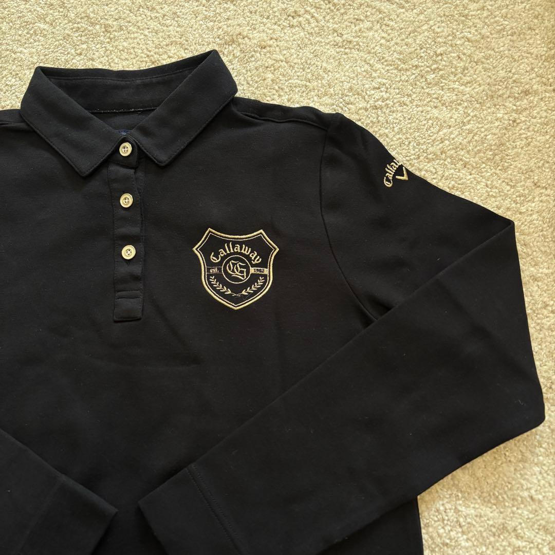 Callaway ストレッチポンチ長袖シャツ ブラック