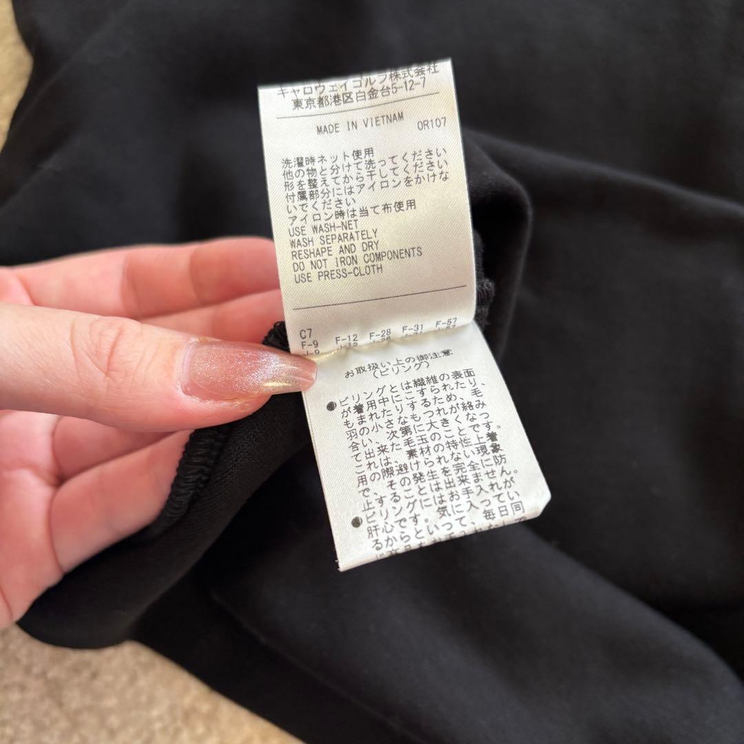 Callaway ストレッチポンチ長袖シャツ ブラック