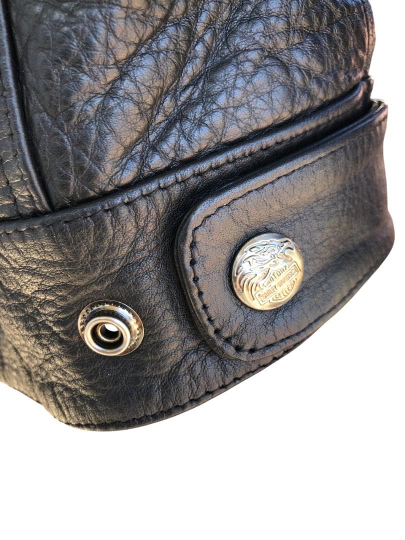 新品 Harley-Davidsonフード付きライダースレザージャケット M