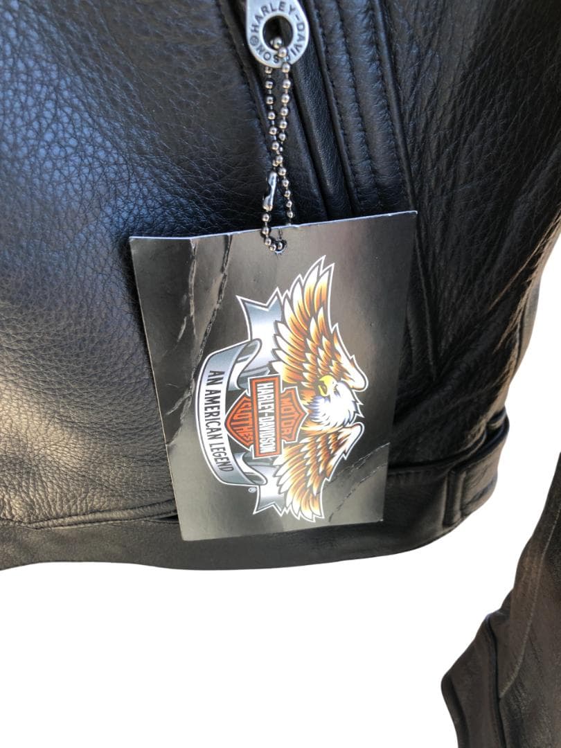 新品 Harley-Davidsonフード付きライダースレザージャケット M