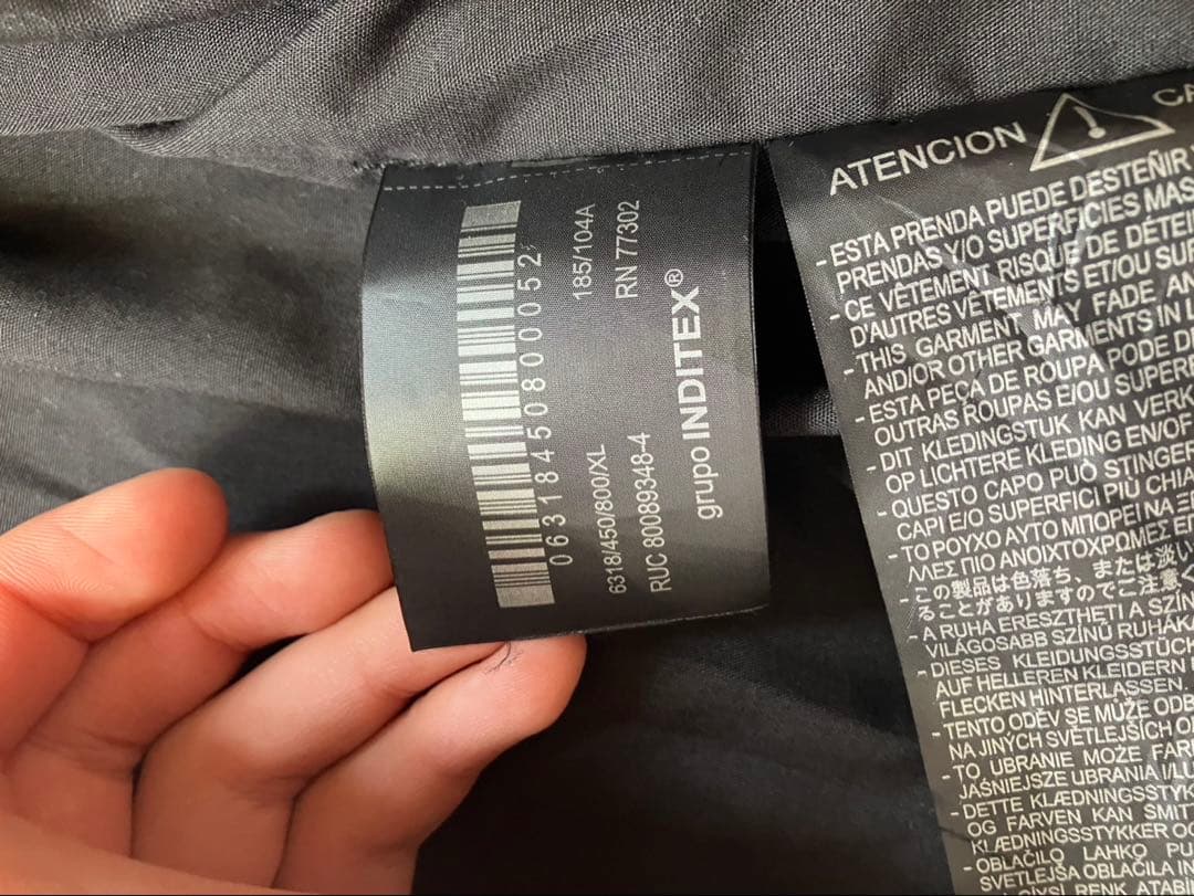 ZARA フード フェイクレザージャケット