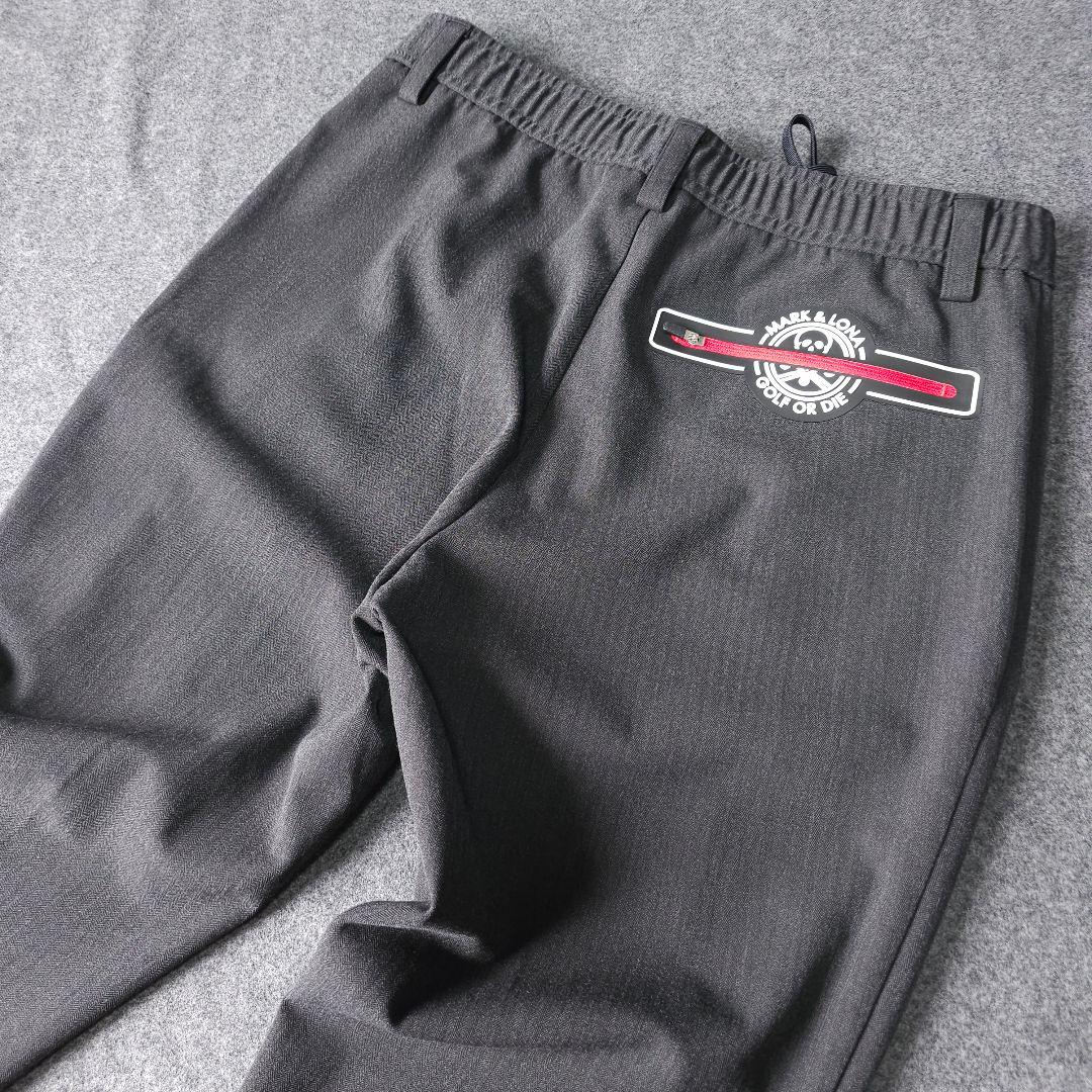 マークアンドロナ】2023年人気ラバースカルロゴマーク ストレッチゴルフパンツL