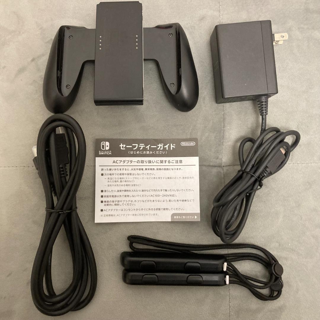 【美品】Nintendo Switch ネオンレッド・ネオンブルー【ケース付き】