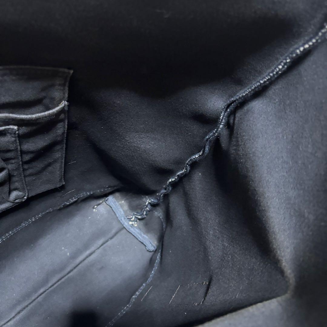 希少 DIESEL トートバッグ 変形 レザー デニム A4OK 青