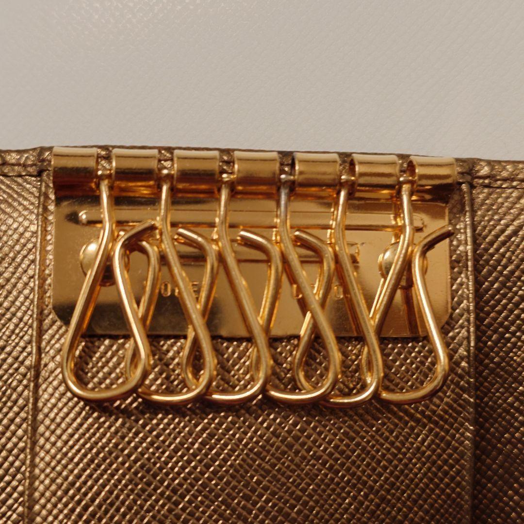 PRADA M222A SAFFIANO キーケース BRONZO