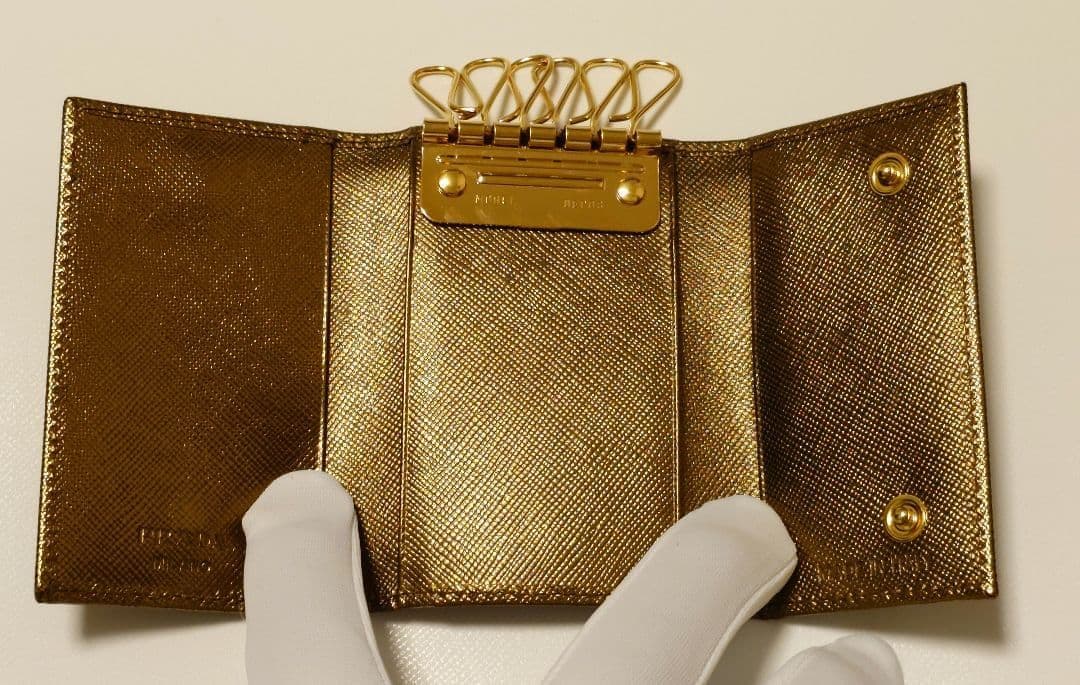 PRADA M222A SAFFIANO キーケース BRONZO