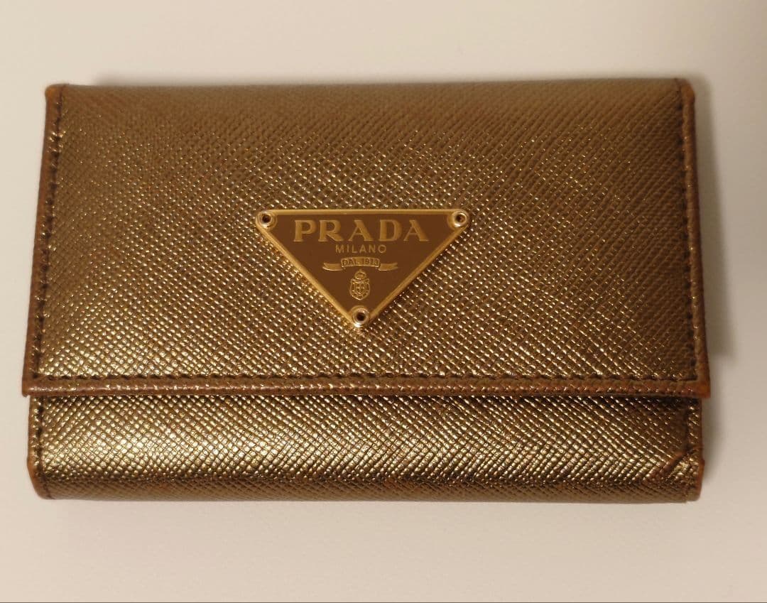 PRADA M222A SAFFIANO キーケース BRONZO