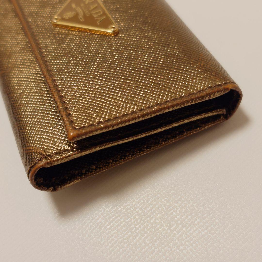 PRADA M222A SAFFIANO キーケース BRONZO