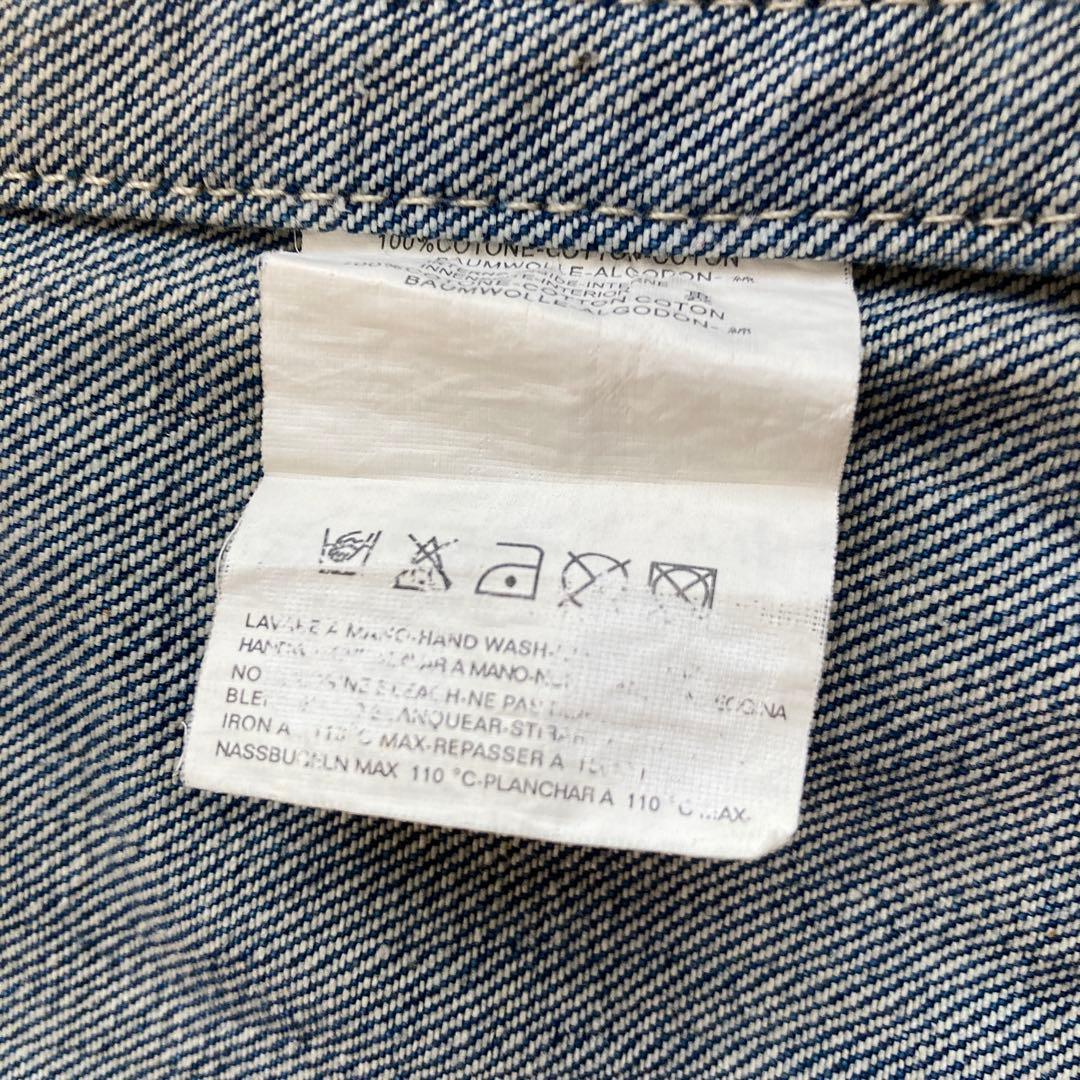 美品　ディースクエアード2デニムジャケット　ロゴ刺繍　ブルー系　Ｍ　イタリア製