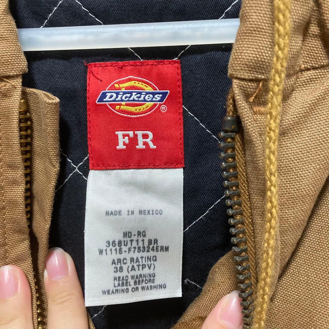 Dickies×Shell コラボ ワークパーカー フーディ ジップアップ 古着