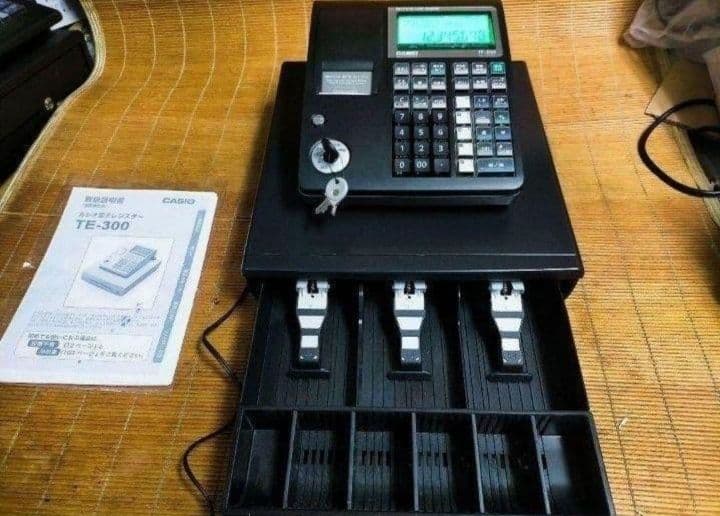 カシオレジスター　TE-300　フル設定無料　 送料無料人気機種　009926