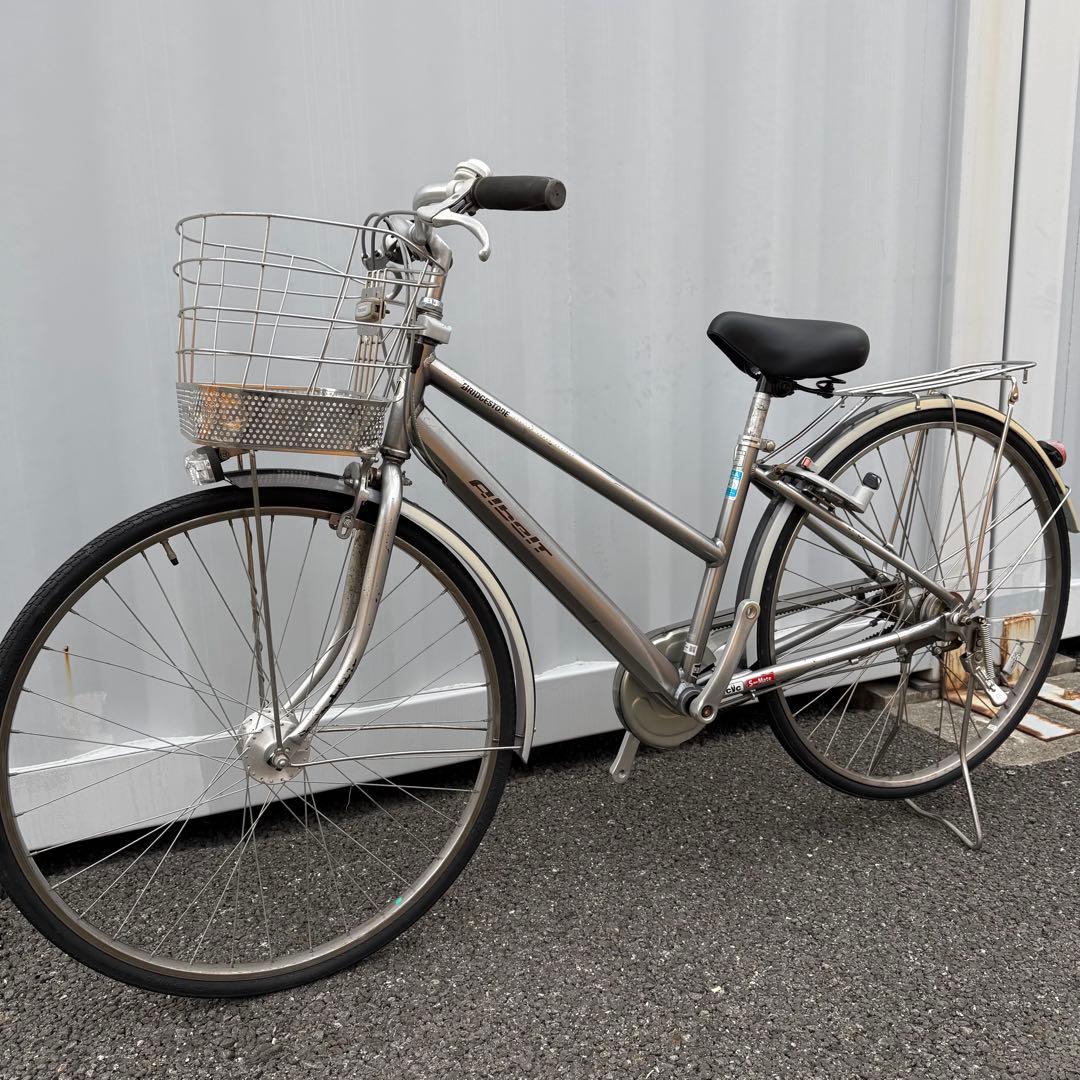 通勤通学用自転車 27インチ カゴ/変速機/オートライト付 定価10万円