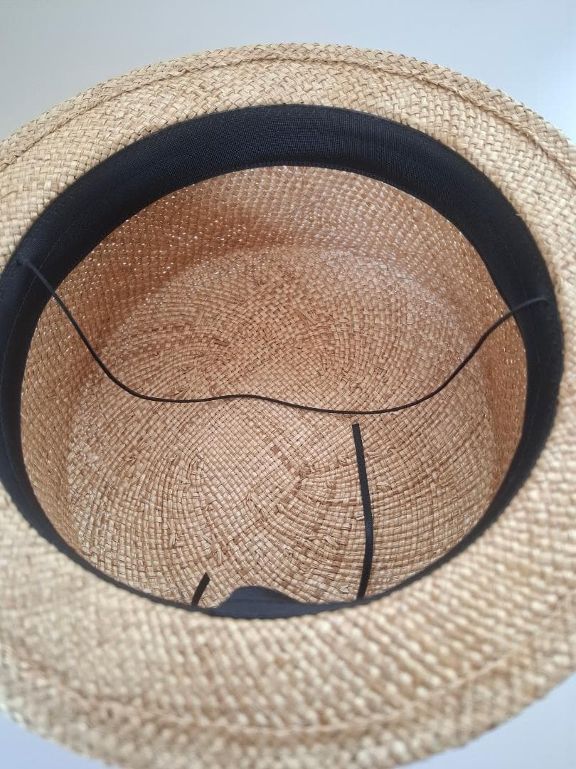 カワムラ帽子店　 瑠璃・コーヒー染め・Mサイズ（約57cm）