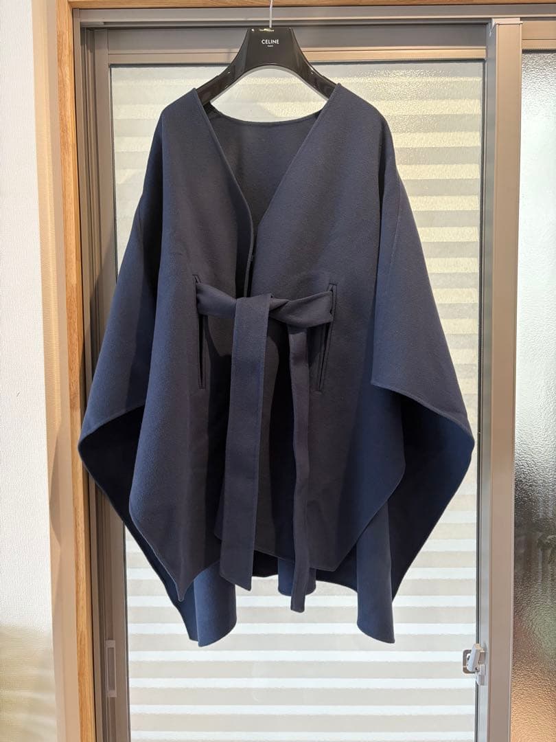 ICB ウール、カシミヤ　リバー ポンチョ