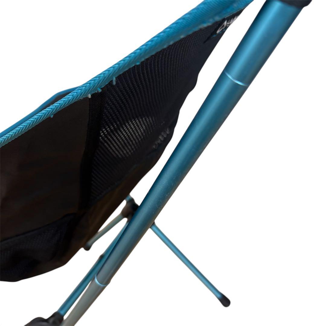 【美品】ヘリノックス サンセットチェア ブラック ブルーフレーム Helinox