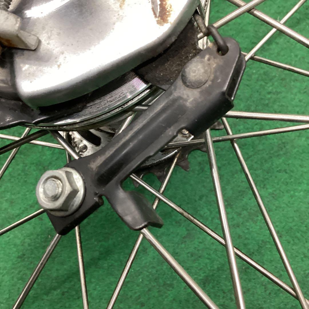 ステンレスリム　後輪 24x1-3/8 タイヤ付 内装3段 24インチ ローラー