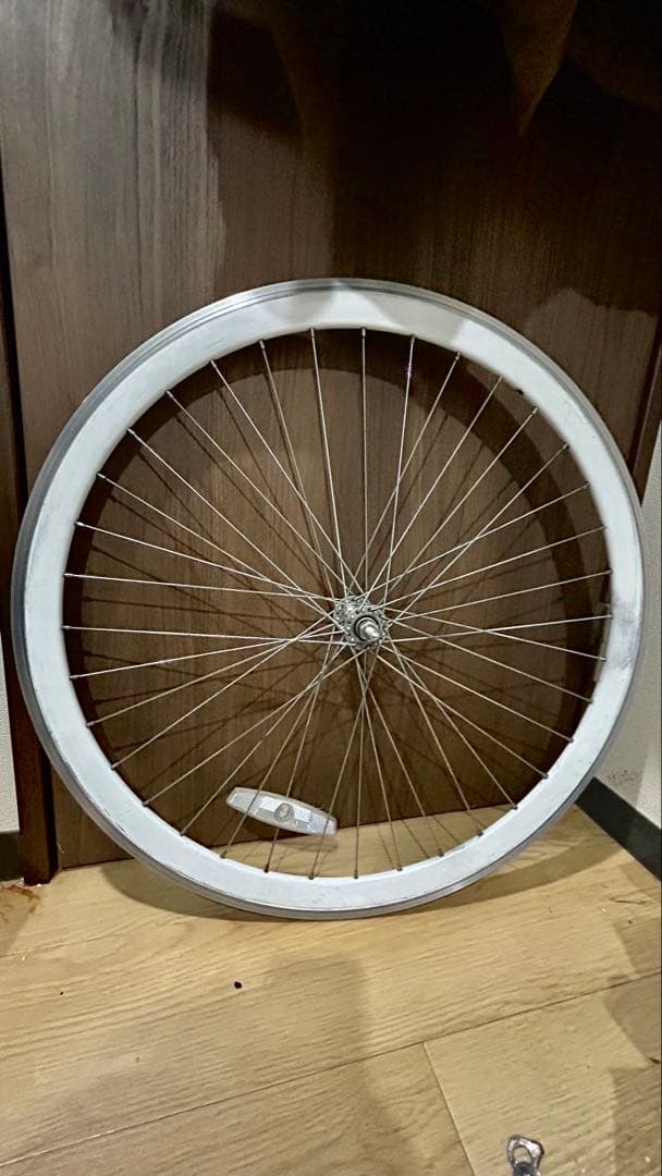 【ピスト/シングル用ホイール】カッコいいホワイトリム★重量1.35k g