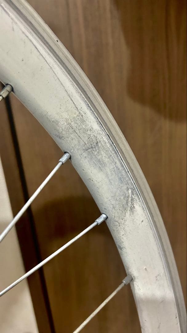 【ピスト/シングル用ホイール】カッコいいホワイトリム★重量1.35k g