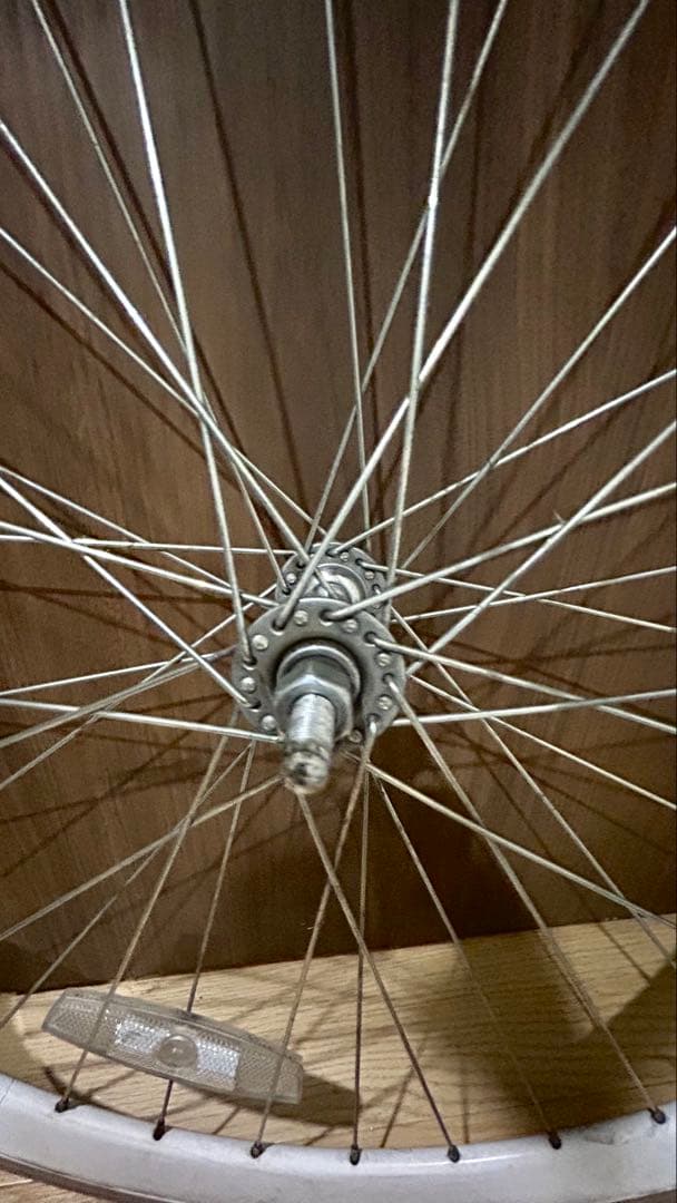 【ピスト/シングル用ホイール】カッコいいホワイトリム★重量1.35k g