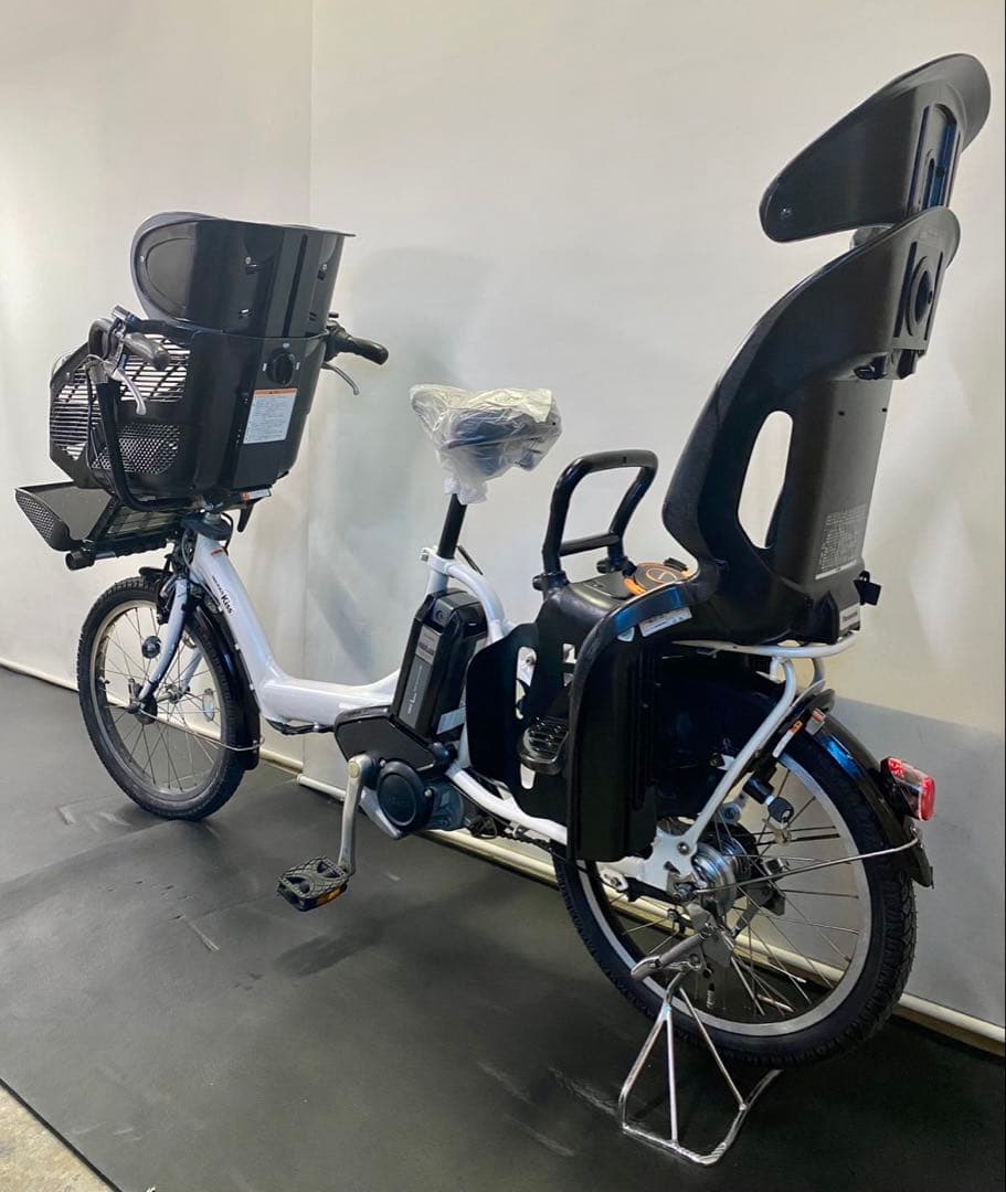 1年保証　ヤマハ　パスキッス　20インチ　子供乗せ　白色　電動アシスト自転車