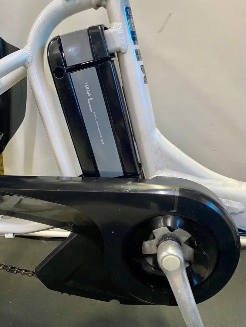 1年保証　ヤマハ　パスキッス　20インチ　子供乗せ　白色　電動アシスト自転車
