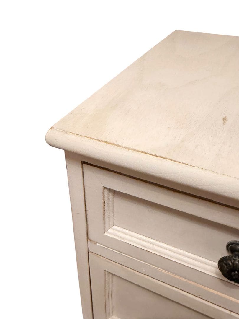 ニトリ シャビーシリムチェスト ホワイト 4段