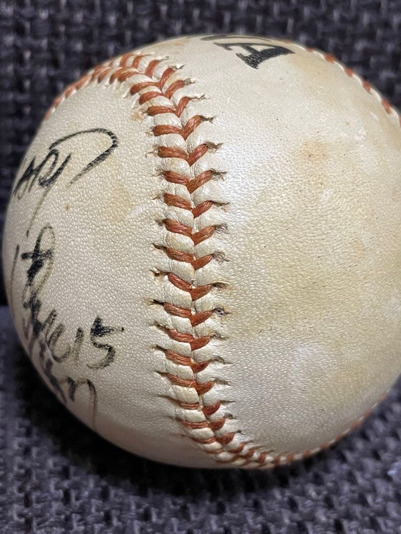 津田恒美 15番 直筆サインボール ◆ 協和醗酵・広島東洋カープ 津田恒実
