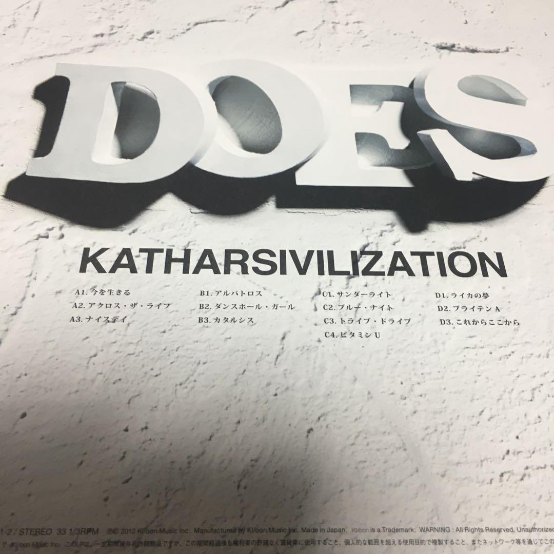貴重レコード　DOES/katharsivilization