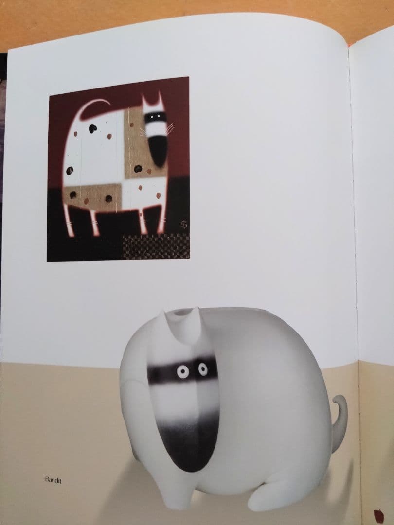 アート画集　猫・犬ゴヴィンダー・ナズラン作品集サインあり