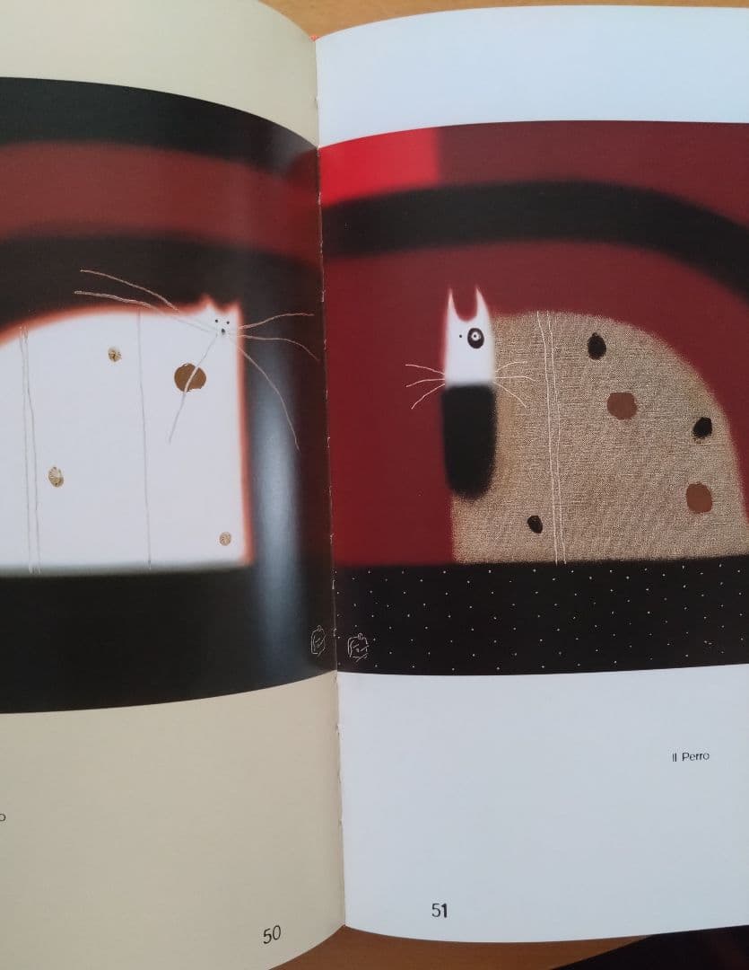 アート画集　猫・犬ゴヴィンダー・ナズラン作品集サインあり