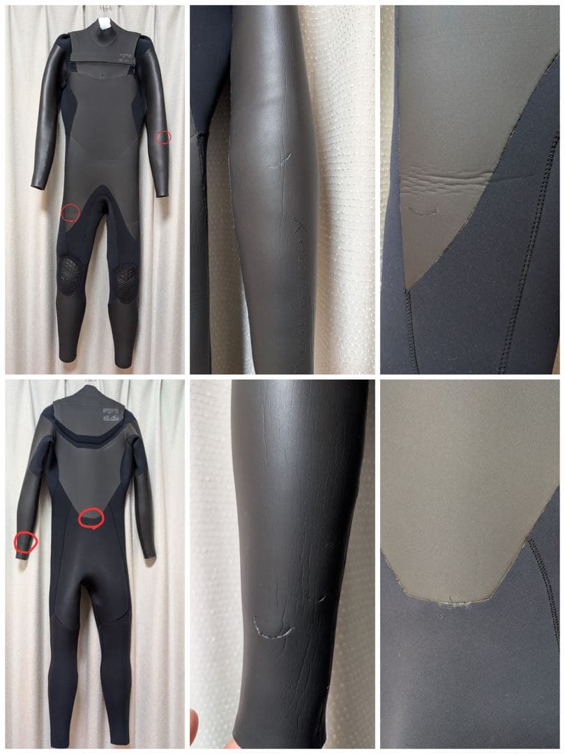 BILABONG(ビラボン)5×3mm セミドライト メンズMLサイズ 美品