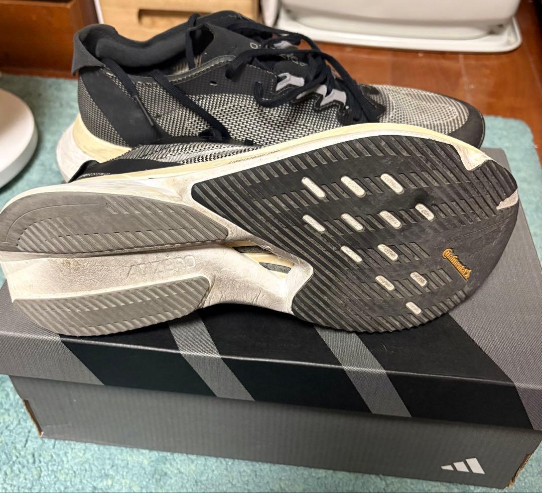 adidas アディゼロボストン12 ワイド　ランニングシューズ 　26センチ