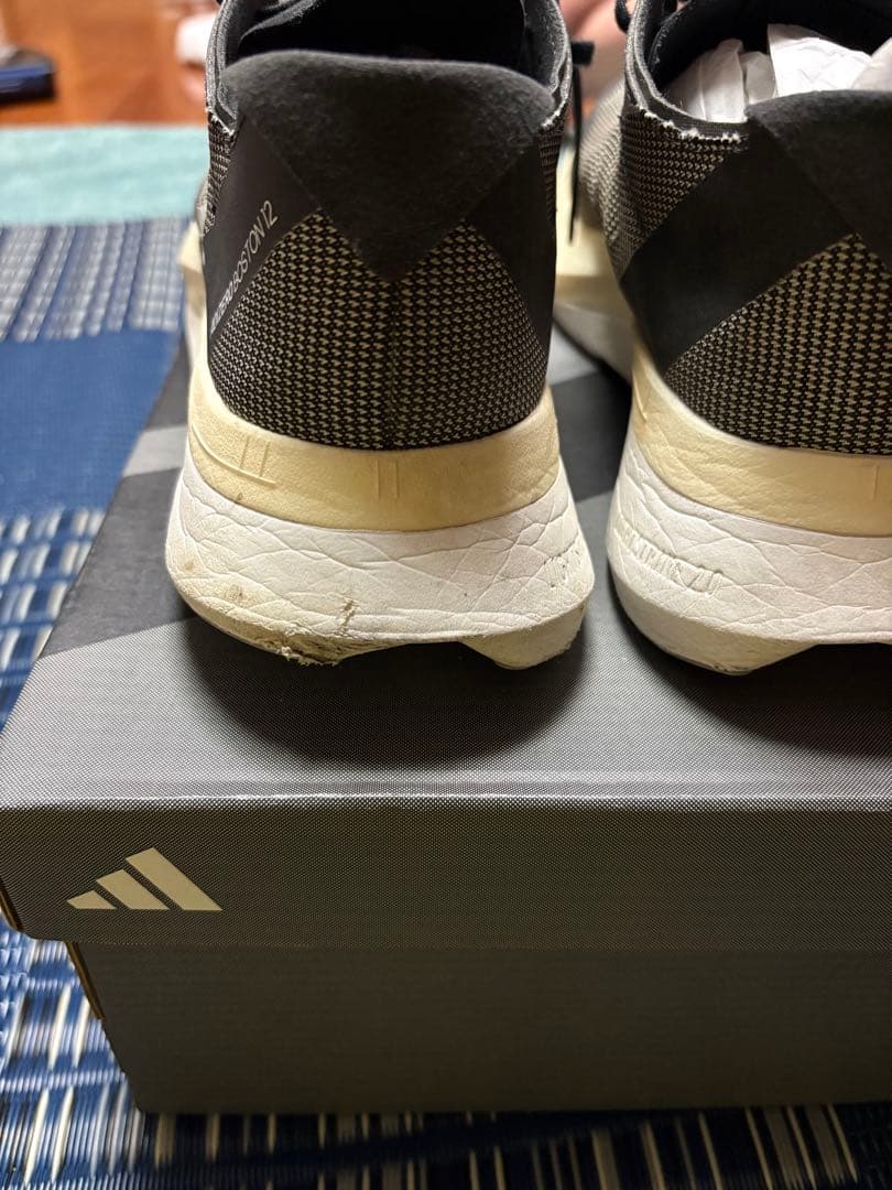 adidas アディゼロボストン12 ワイド　ランニングシューズ 　26センチ