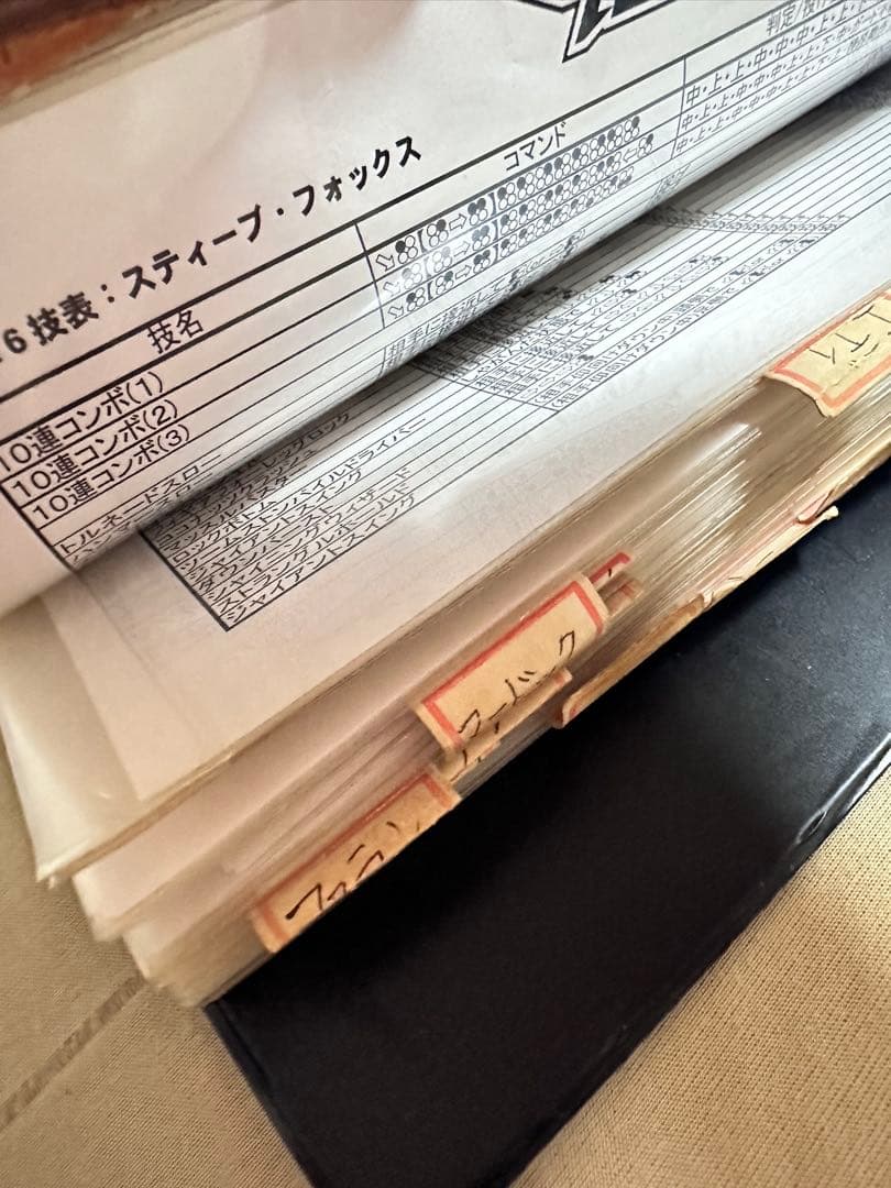 店舗用鉄拳6技表ファイル バンダイナムコゲームス非売品 namco