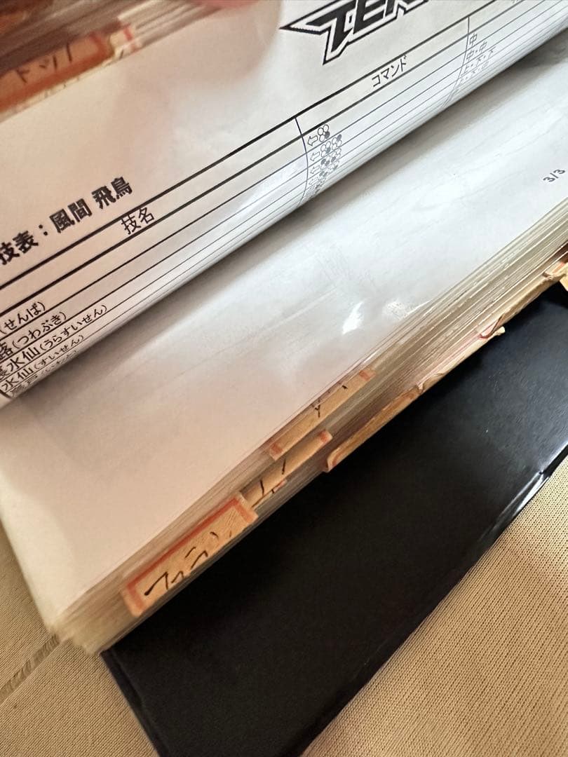 店舗用鉄拳6技表ファイル バンダイナムコゲームス非売品 namco