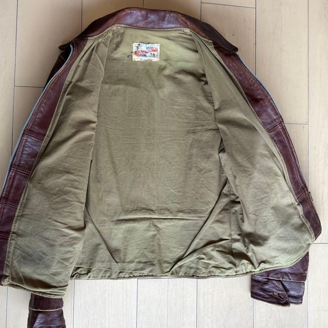 ビンテージ　レザージャケット　1940s ホースハイド　US36位