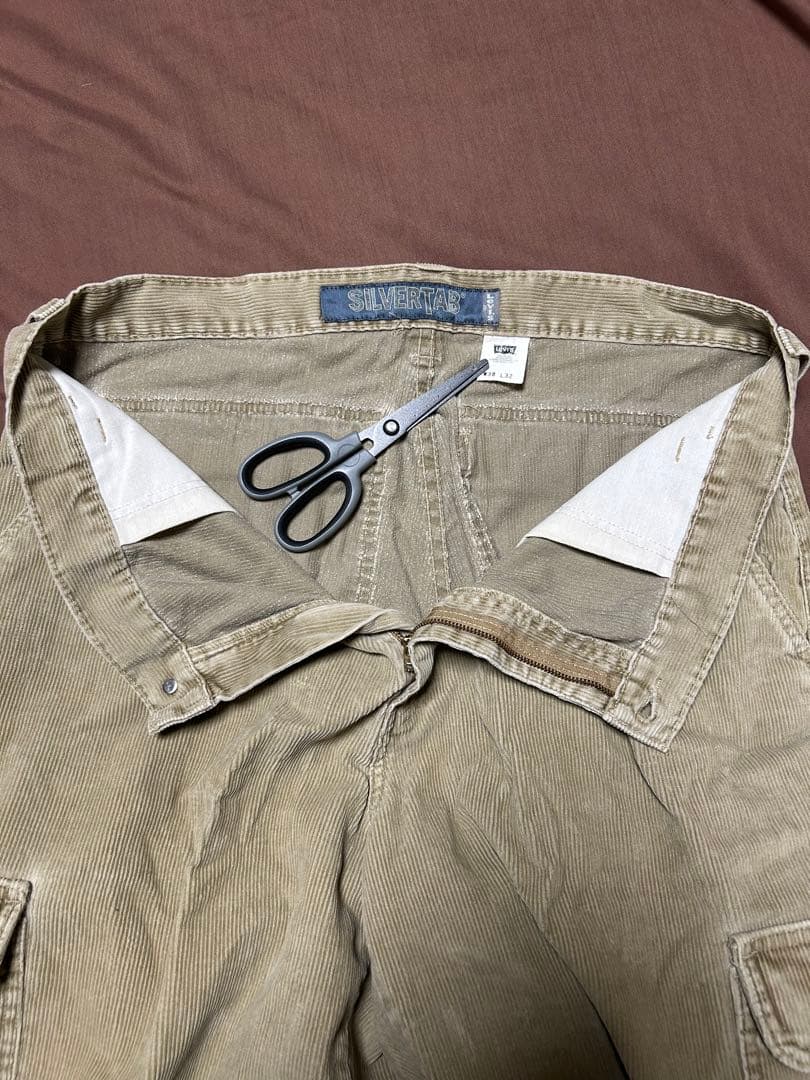 90's Levi's SILVER TAB カーゴ コーデュロイパンツ