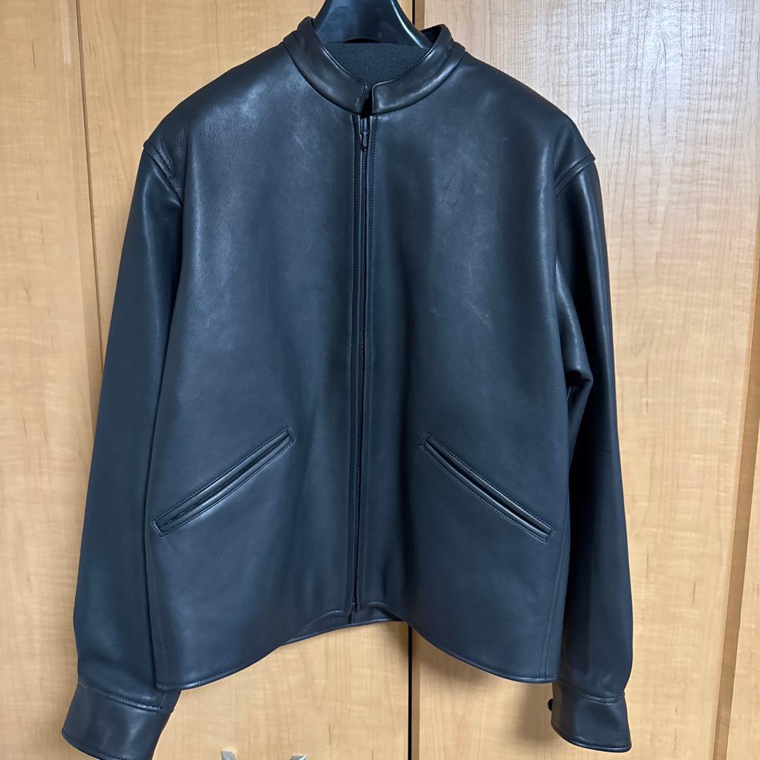 新品　blurhms Lamb Leather Zip Short Jacket