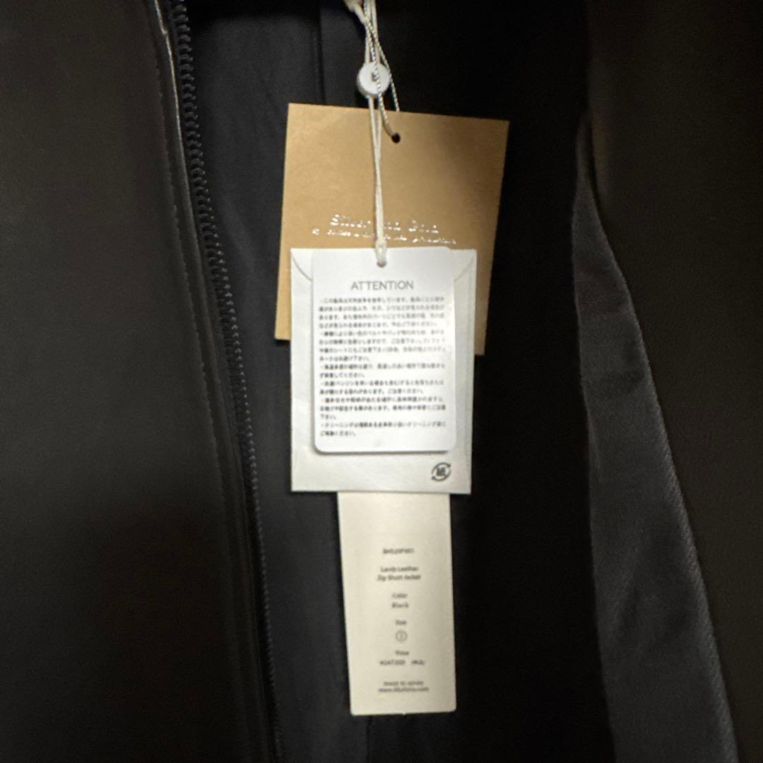 新品　blurhms Lamb Leather Zip Short Jacket