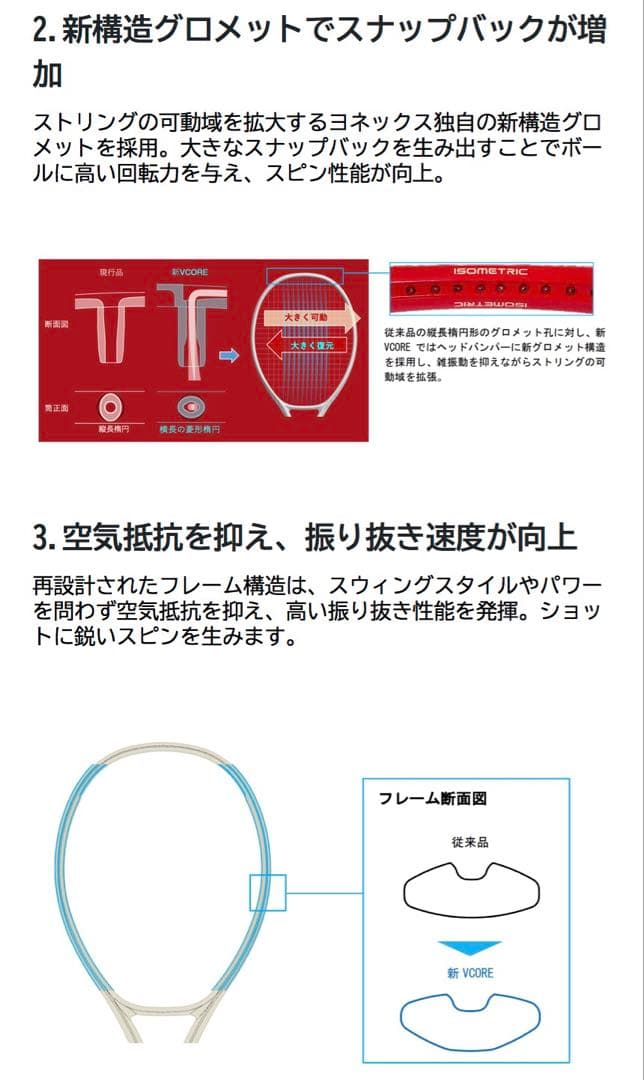 YONEX VCORE100L G2 2026年モデル 国内正規品