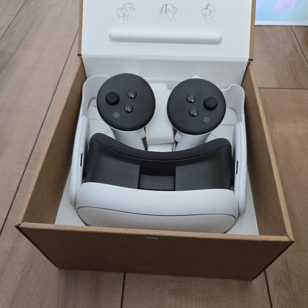 quest3 512gb バッテリー付きヘッドギア 度付きレンズセット