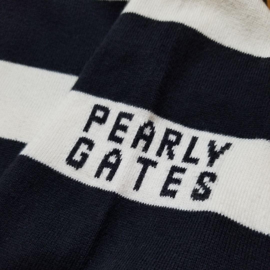 PEARLY GATES　パーリーゲイツメンズボーダーハイネックセーターサイズ5