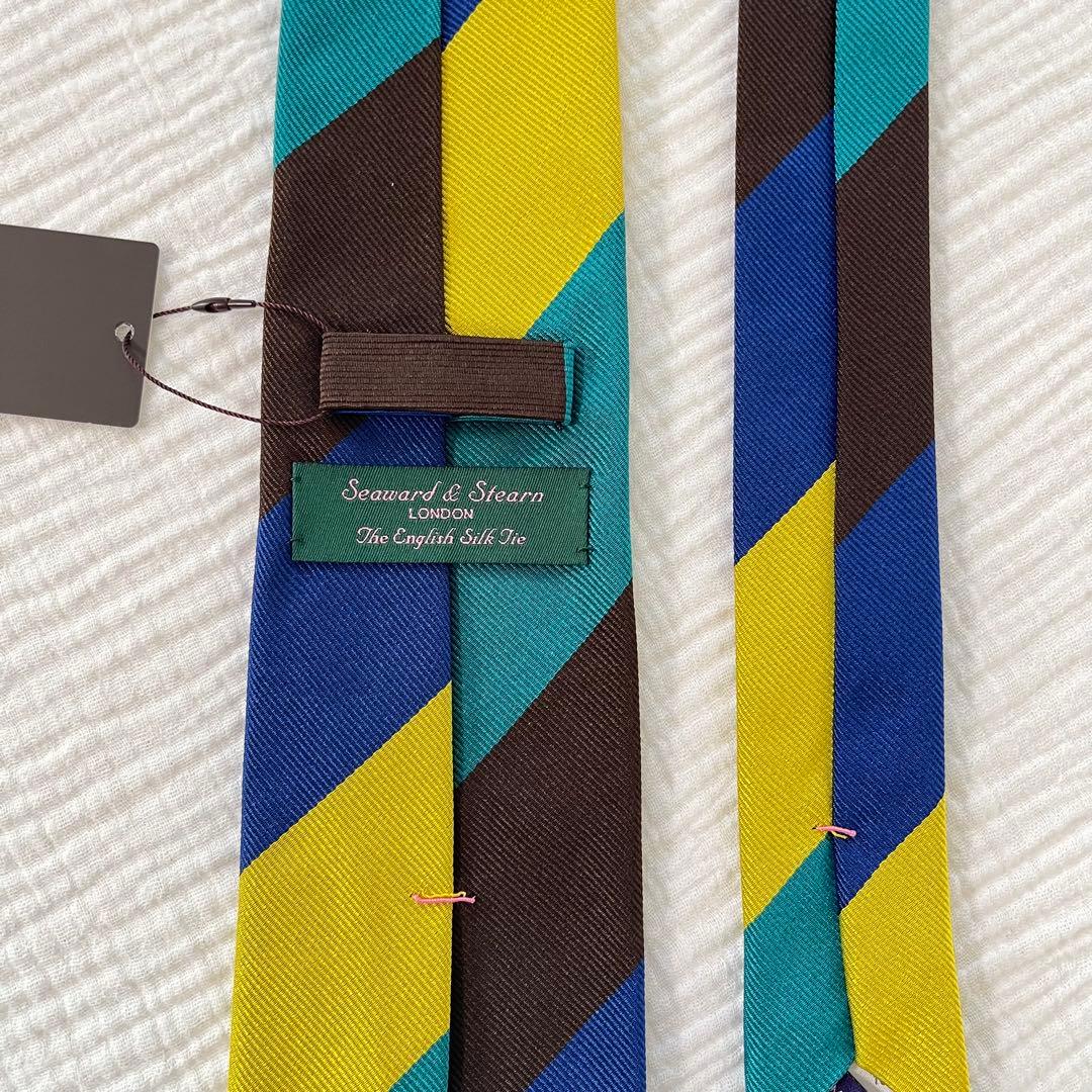 【新品タグ付き】 シーワードアンドスターン BEAMS別注 ストライプ 光沢感