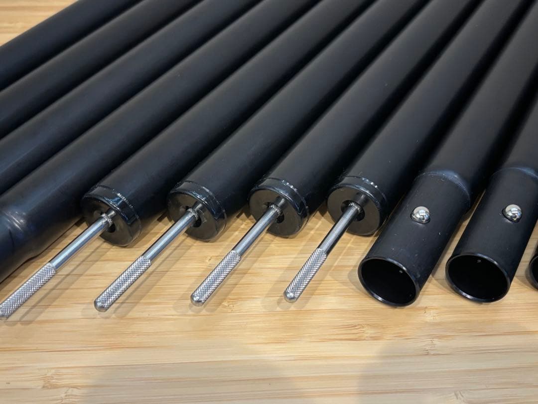 スノーピーク ウイングポールブラック 240cm ×4セット