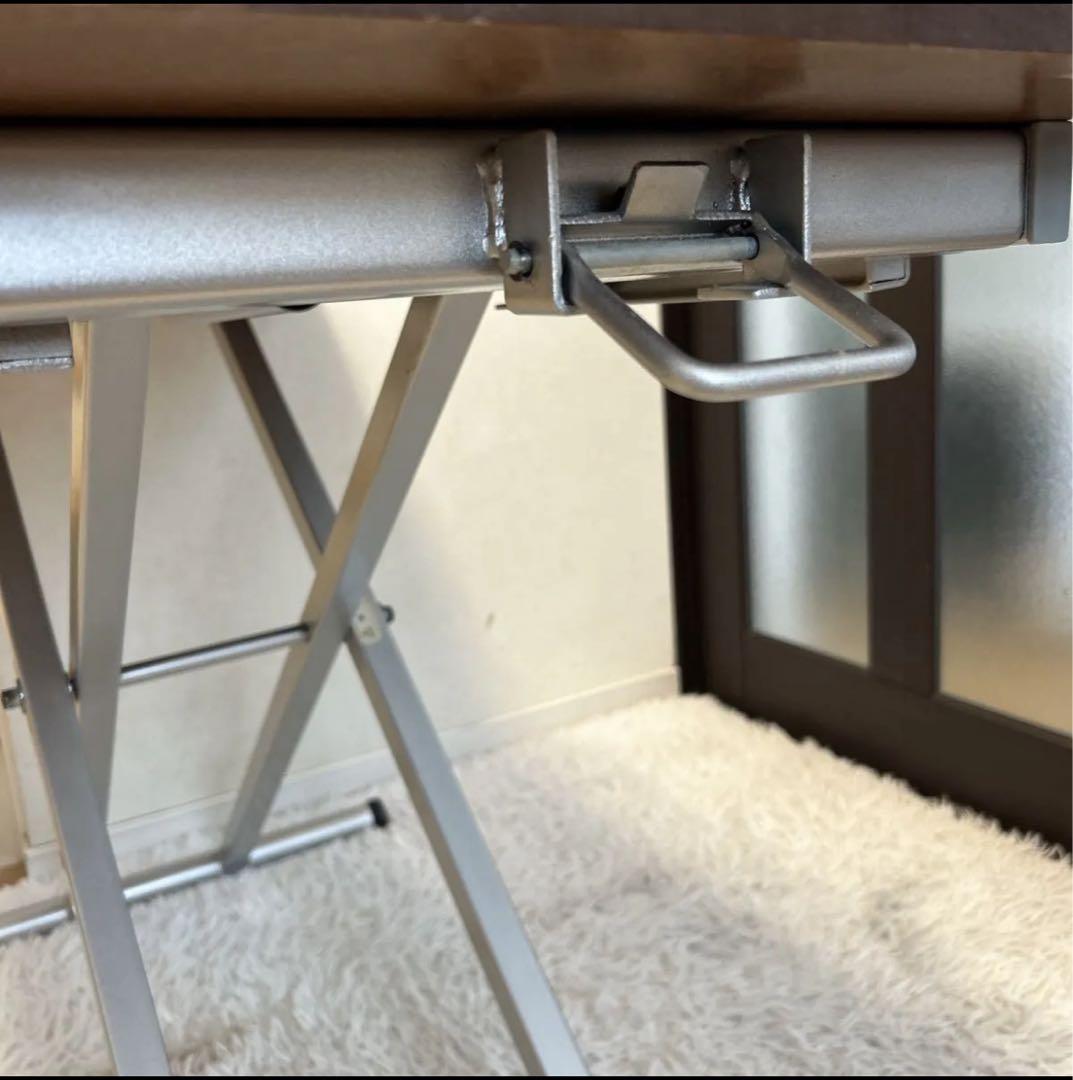 ニトリ 無段階 昇降テーブル テーブル幅120cm 高さ調節 机 昇降式