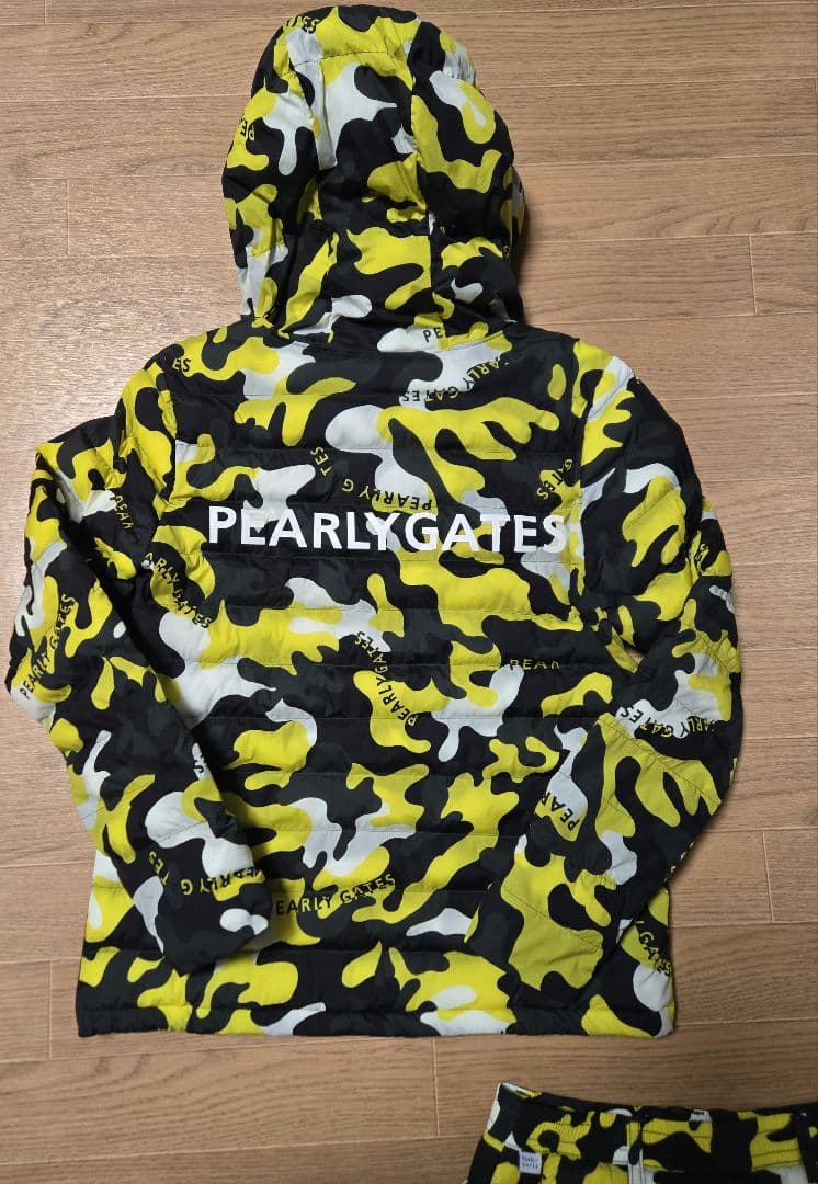 ❣️未使用に近い❣️PGパーリーゲイツカモフラ 迷彩中綿ジャケットセットアップ!