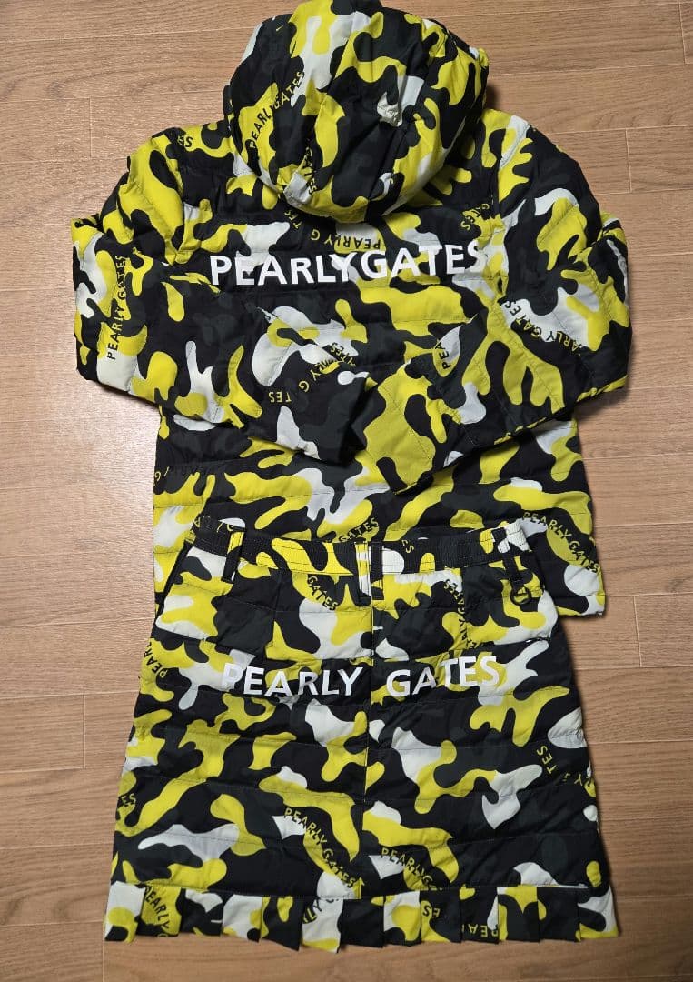 ❣️未使用に近い❣️PGパーリーゲイツカモフラ 迷彩中綿ジャケットセットアップ!