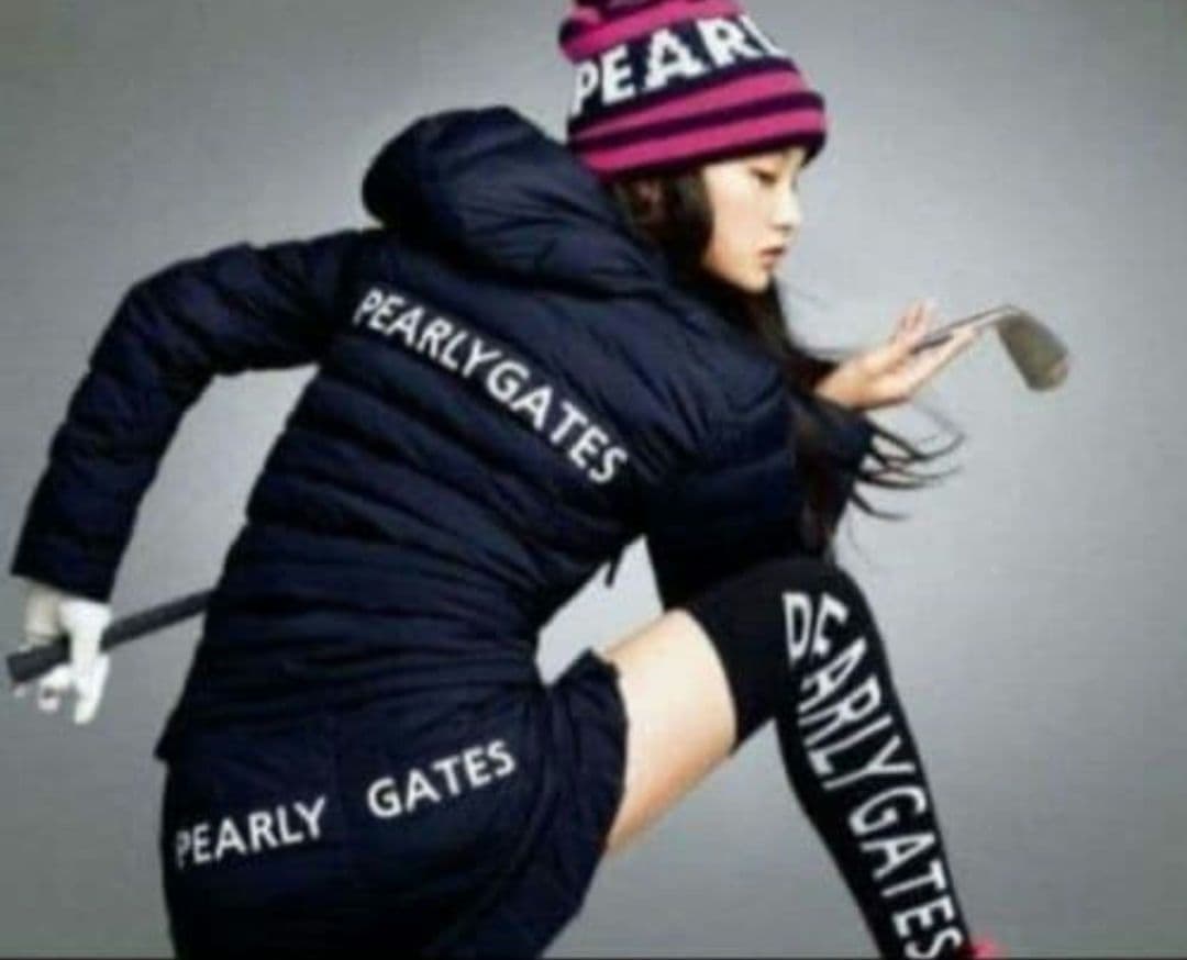 ❣️未使用に近い❣️PGパーリーゲイツカモフラ 迷彩中綿ジャケットセットアップ!