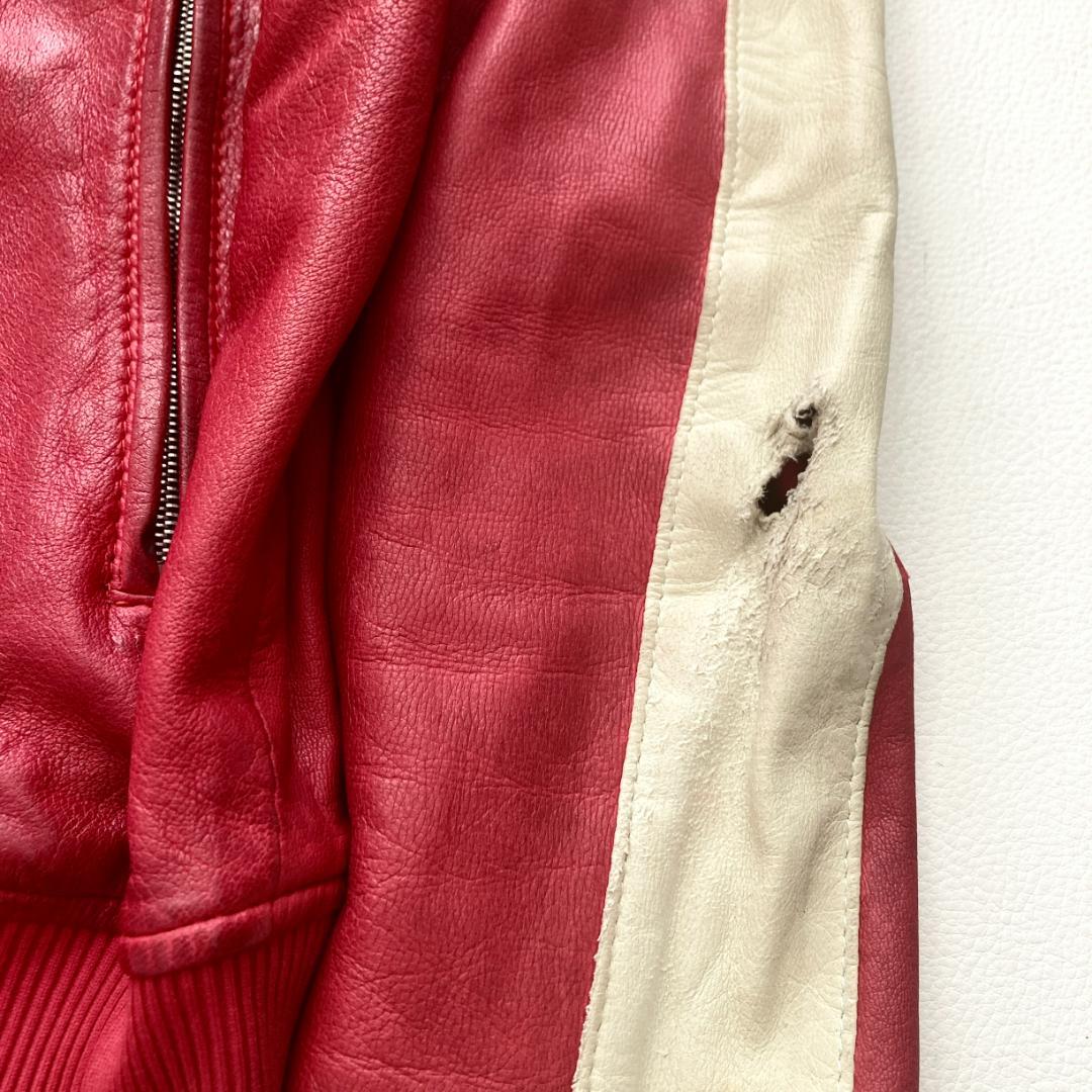 ドレストリップ ディアスキン レザージャケット ブルゾン